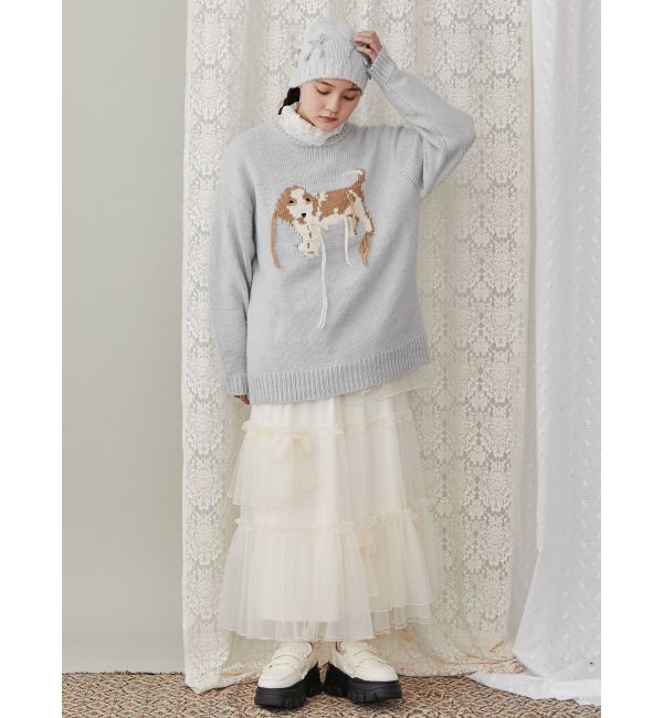 merry jenny「ランダムリボンチュールスカート」|スカート|