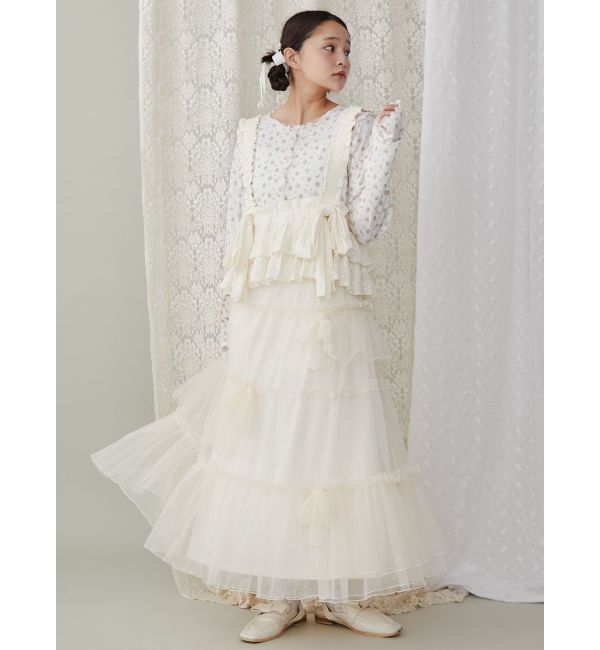 merry jenny「ランダムリボンチュールスカート」|スカート|