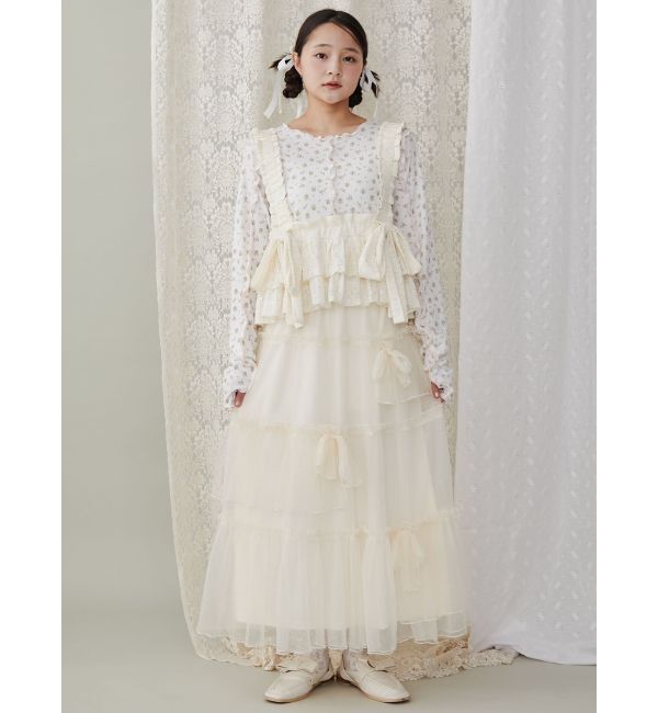 merry jenny「ランダムリボンチュールスカート」|スカート|