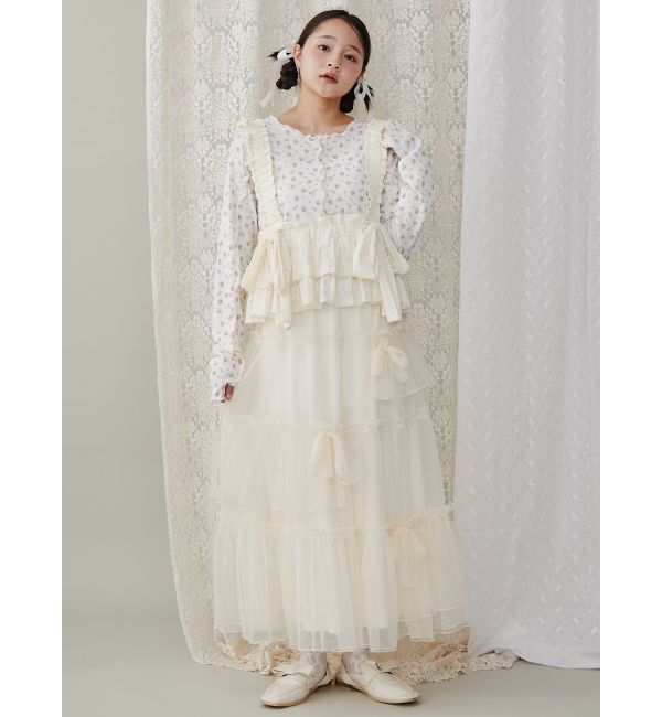 merry jenny「ランダムリボンチュールスカート」|スカート|