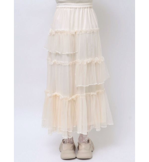 merry jenny「ランダムリボンチュールスカート」|スカート|