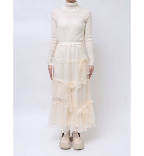 merry jenny「ランダムリボンチュールスカート」|スカート|