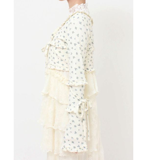 merry jenny「floralフリルリブボレロ」|カーディガン|