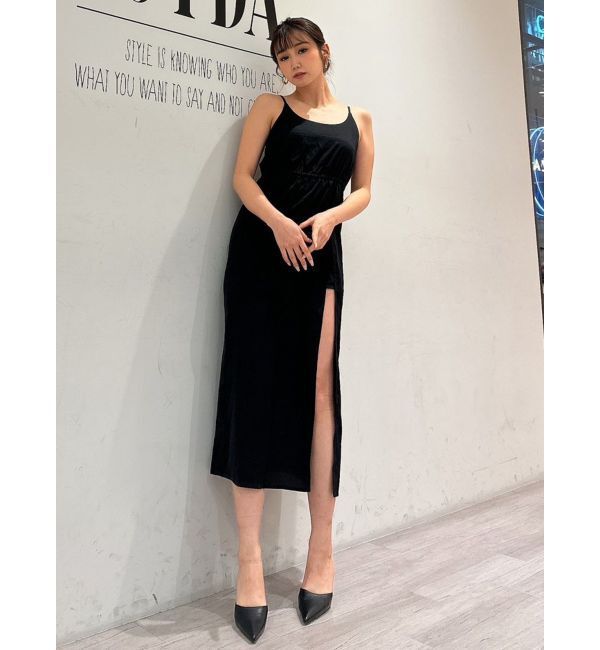 GYDA「DEEPスリットキャミワンピース」|ワンピース|