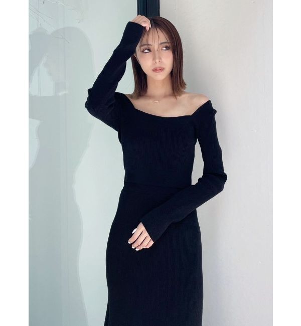 GYDA「2way コンパクト リブニット トップス」|ニット・セーター|