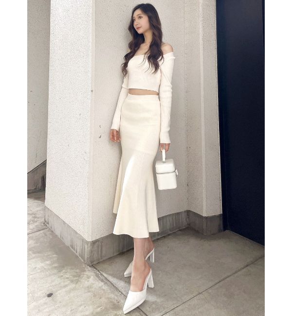 GYDA「2way コンパクト リブニット トップス」|ニット・セーター|