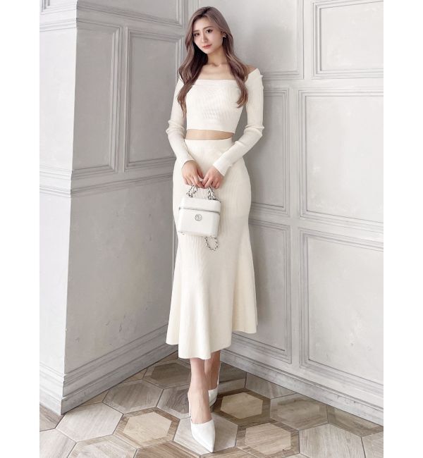 GYDA「2way コンパクト リブニット トップス」|ニット・セーター|