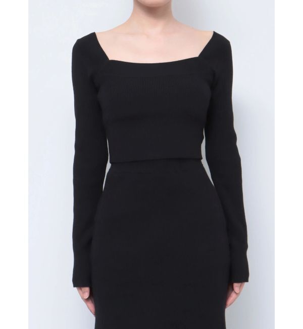 GYDA「2way コンパクト リブニット トップス」|ニット・セーター|