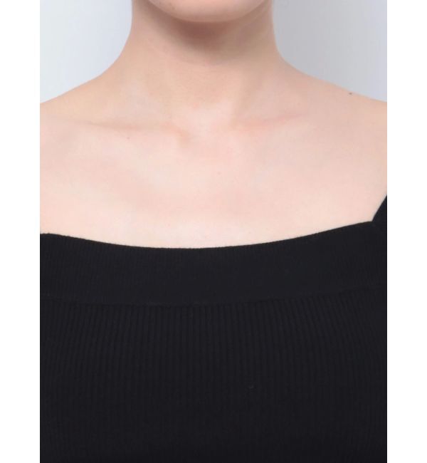 GYDA「2way コンパクト リブニット トップス」|ニット・セーター|