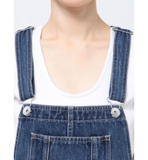 GYDA「ダメージLOOSE デニムサロペット」|オールインワン|