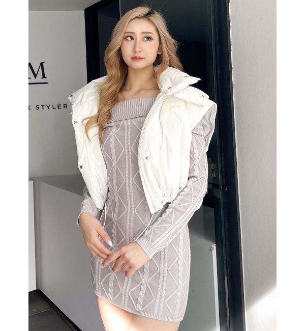 GYDA「GYGY embroideryダウンコート」|ダウン|