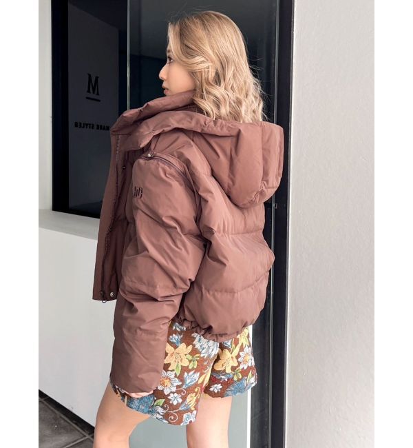 GYDA「GYGY embroideryダウンコート」|ダウン|