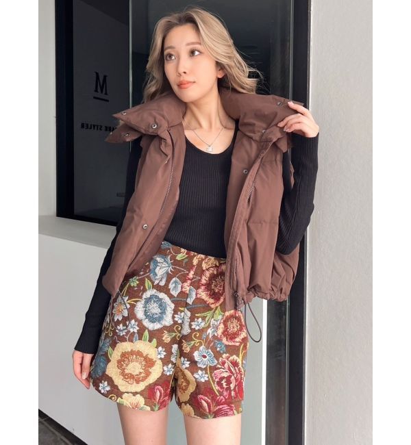 GYDA「GYGY embroideryダウンコート」|ダウン|