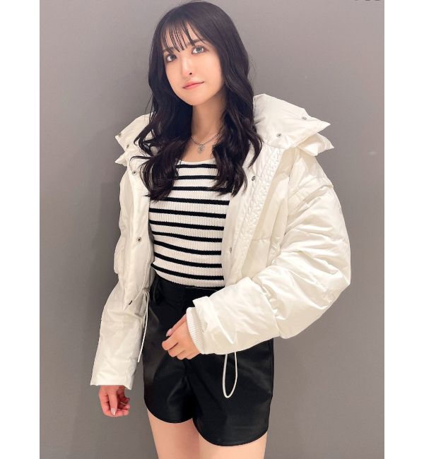 GYDA「GYGY embroideryダウンコート」|ダウン|