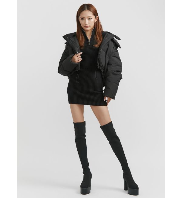 GYDA「GYGY embroideryダウンコート」|ダウン|