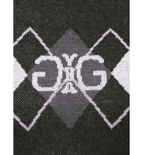 GYDA「Symmetry GYDA ARGYLEニットトップス」|ニット・セーター|