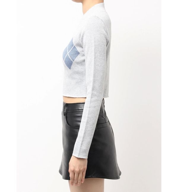 GYDA「Symmetry GYDA ARGYLEニットトップス」|ニット・セーター|