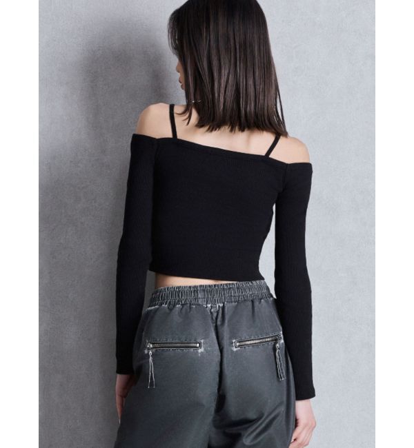 GYDA「カシュクールデザインオフショルトップス」|Tシャツ・カットソー|