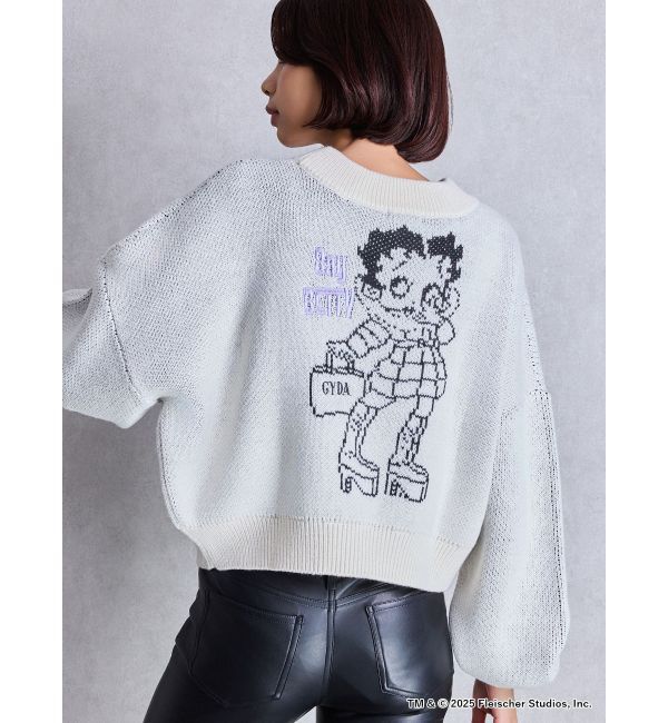GYDA「BETTY&times;GYDA short ニットトップス」|ニット・セーター|