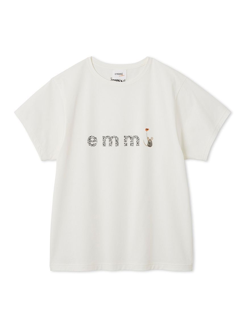 emmi atelier「【emmi&times;Leo Lionni】emmiロゴグラフィックＴシャツ」|Tシャツ・カットソー|