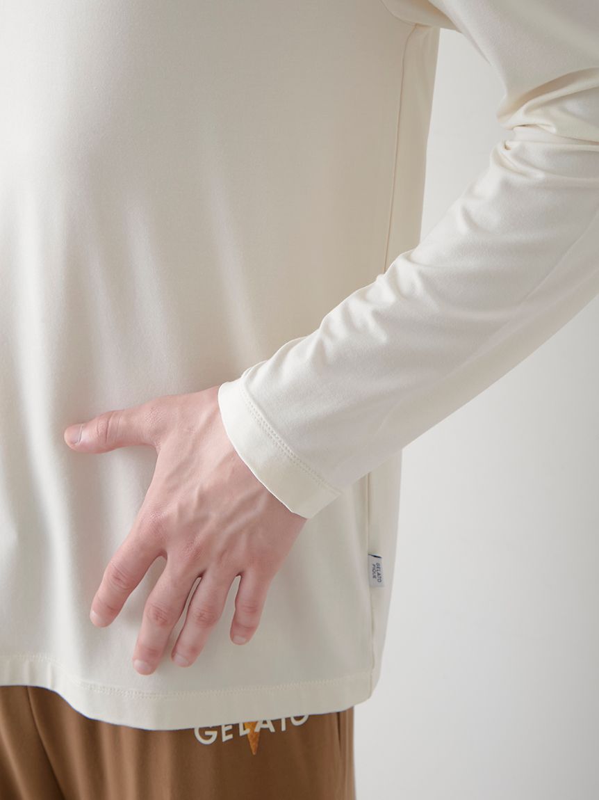 GELATO PIQUE HOMME「【HOMME】レーヨンダブルジェラートロゴロンT」|ルームウェア|