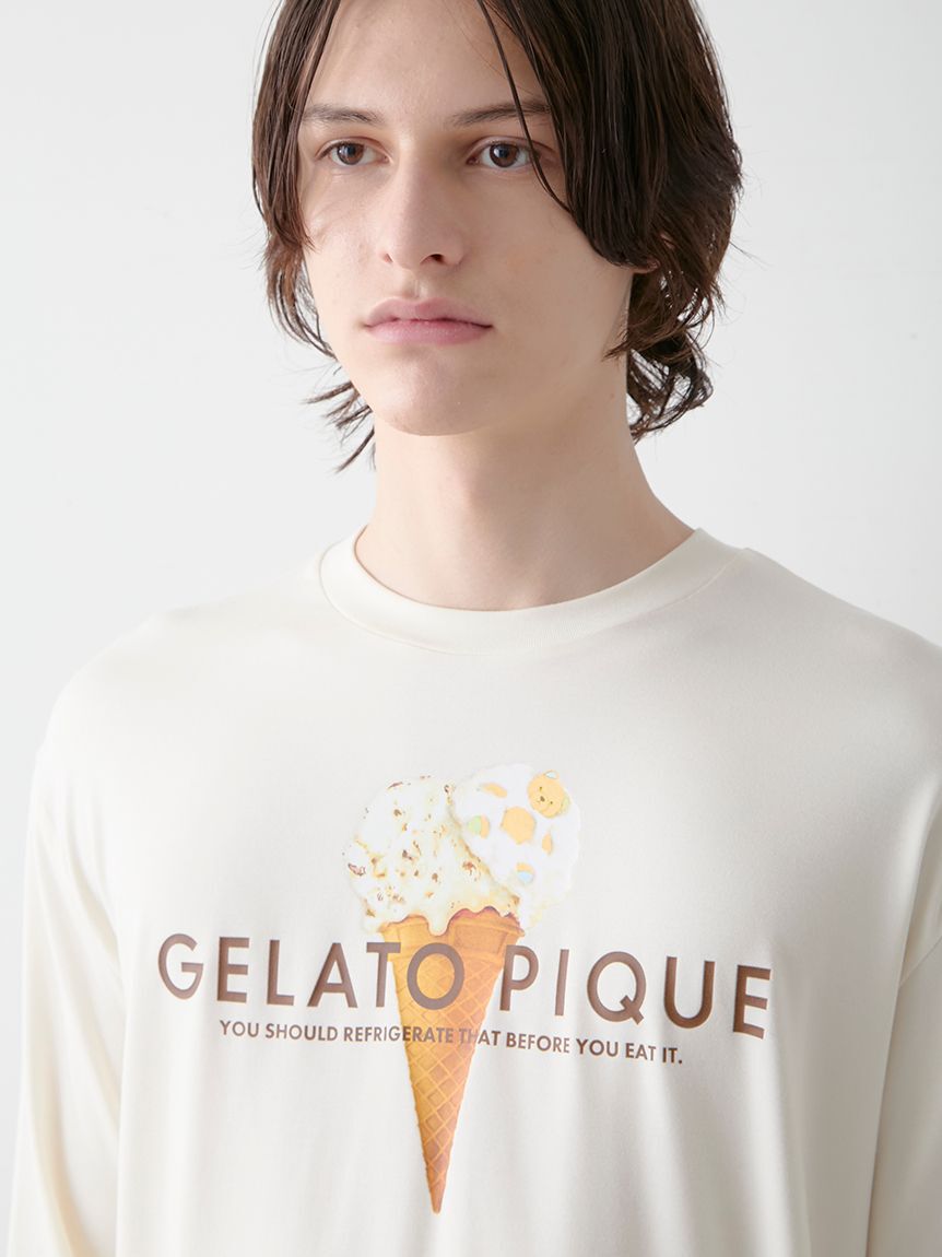 GELATO PIQUE HOMME「【HOMME】レーヨンダブルジェラートロゴロンT」|ルームウェア|