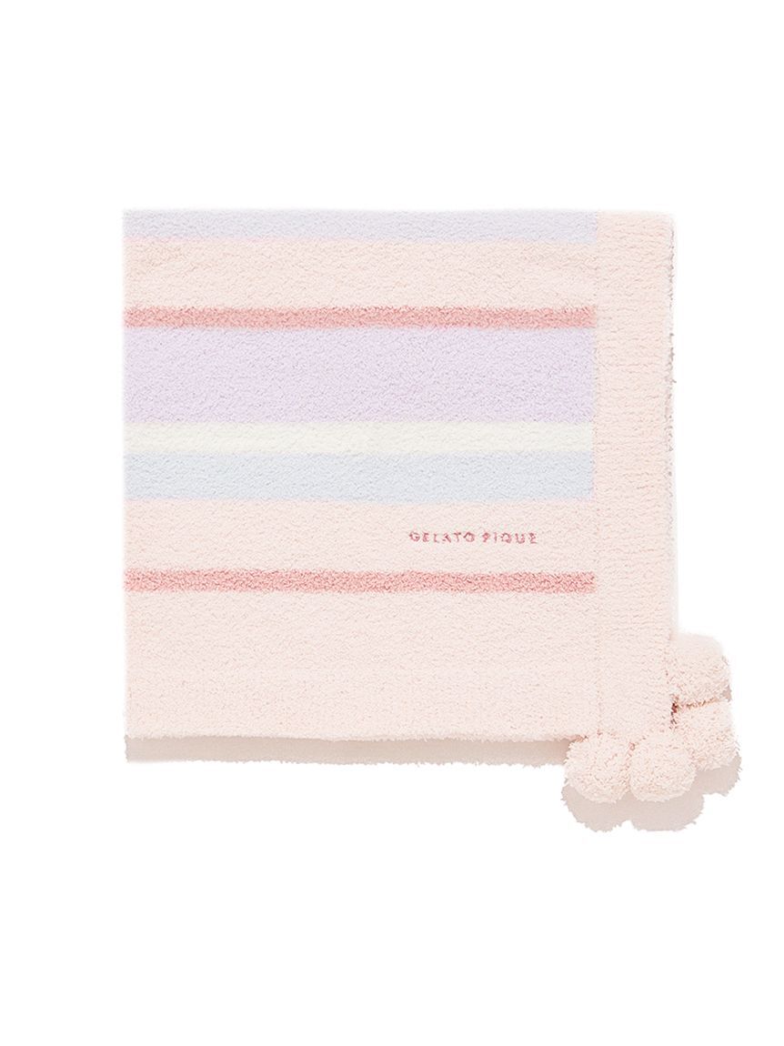 GELATO PIQUE KIDS & BABY「【KIDS】ベビモコカラフルボーダーブランケット」|ブランケット|