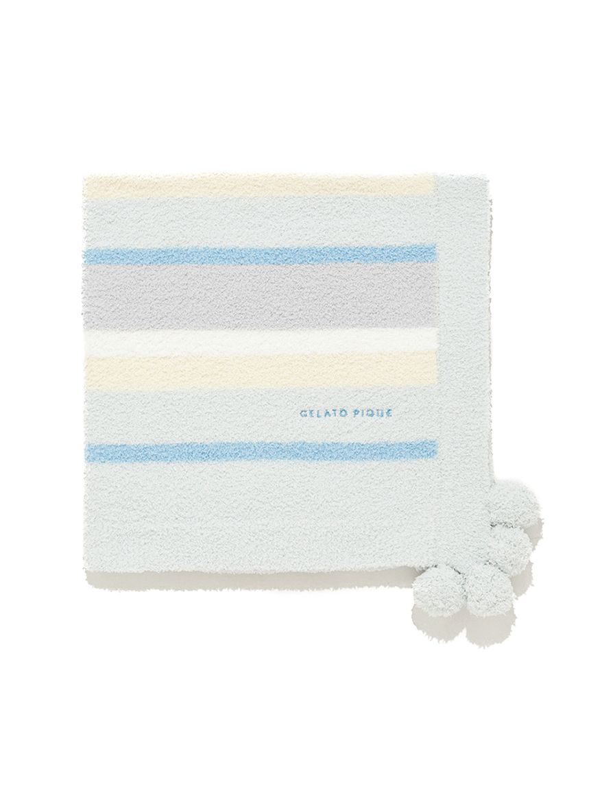 GELATO PIQUE KIDS & BABY「【KIDS】ベビモコカラフルボーダーブランケット」|ブランケット|BLU