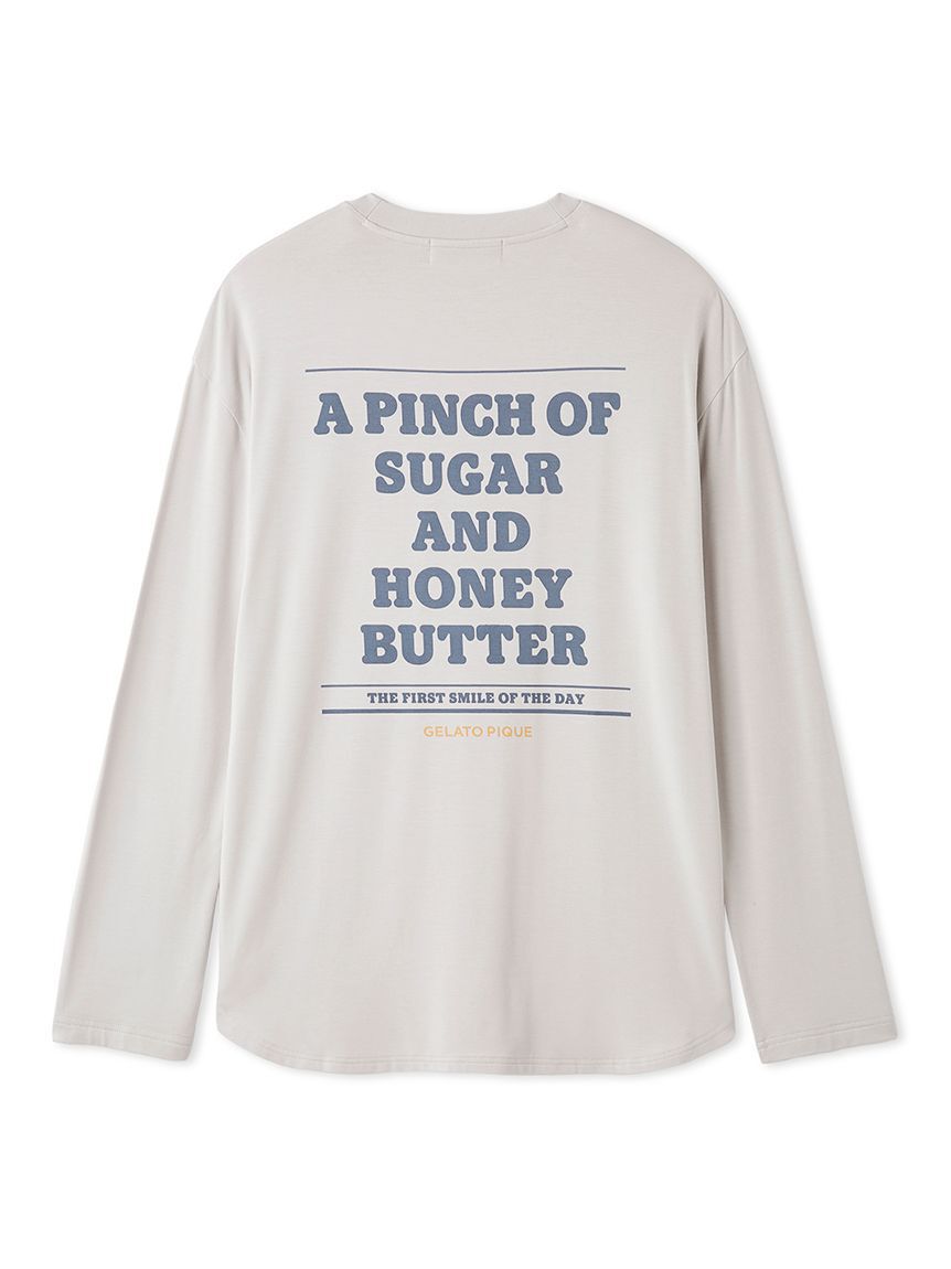 GELATO PIQUE HOMME「【HOMME】レーヨン天竺ロゴプリントロンT」|ルームウェア|