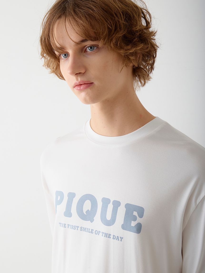 GELATO PIQUE HOMME「【HOMME】レーヨン天竺ロゴプリントロンT」|ルームウェア|