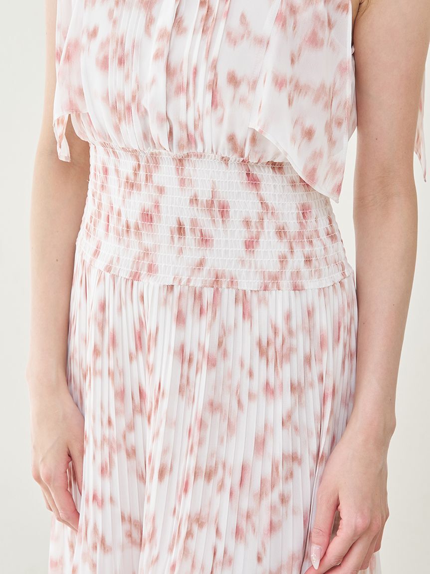 SNIDEL「Sustainableヘアラインフラワープリントワンピース」|ワンピース|