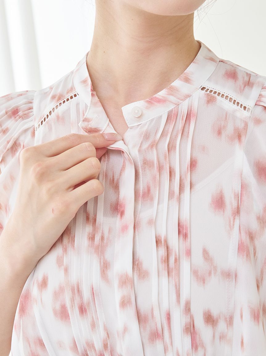 SNIDEL「Sustainableヘアラインフラワープリントワンピース」|ワンピース|