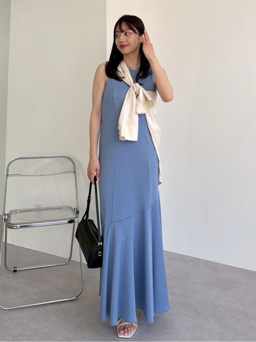 FRAY I.D「ウォッシャブルクールサテンシャツ／ウォッシャブル・接触冷感」|シャツ・ブラウス|