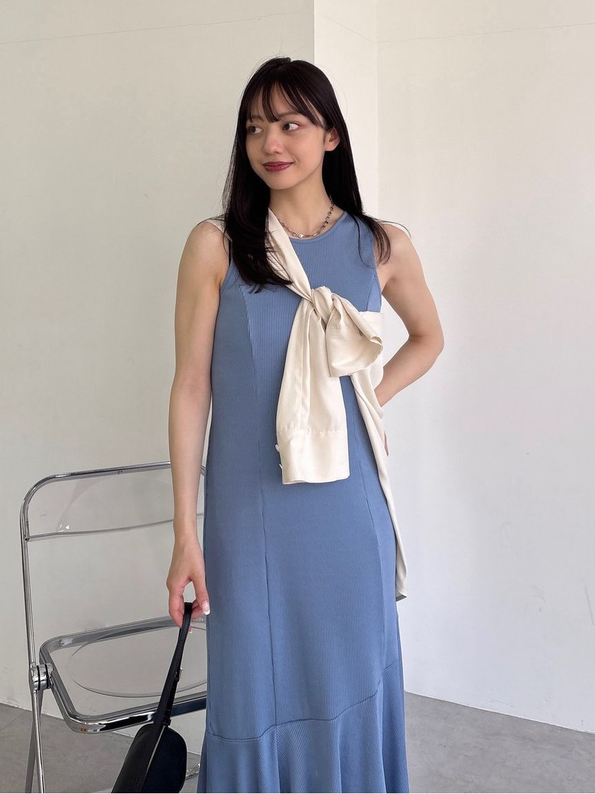 FRAY I.D「ウォッシャブルクールサテンシャツ／ウォッシャブル・接触冷感」|シャツ・ブラウス|