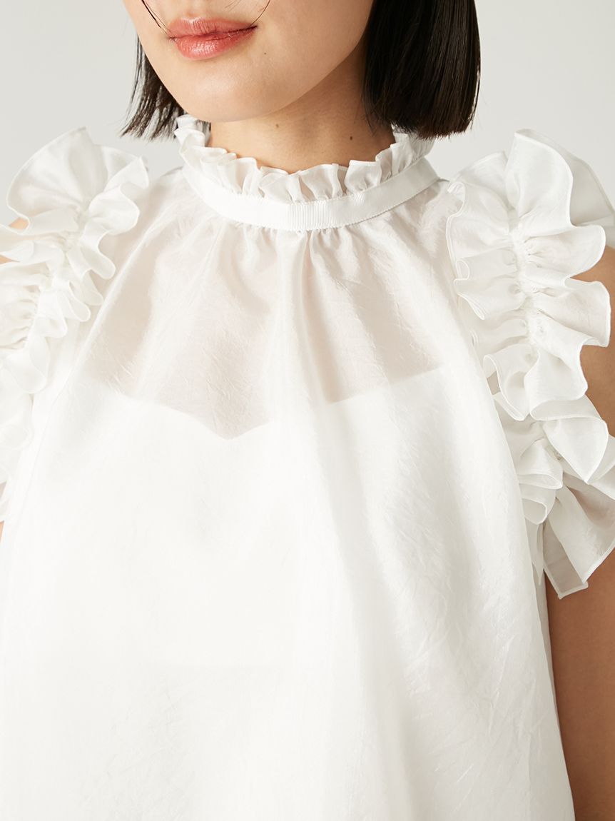 FRAY I.D「2wayギャザーフリルブラウス」|シャツ・ブラウス|