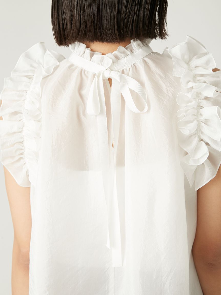 FRAY I.D「2wayギャザーフリルブラウス」|シャツ・ブラウス|