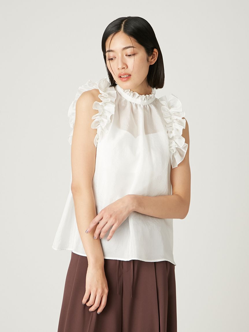 FRAY I.D「2wayギャザーフリルブラウス」|シャツ・ブラウス|