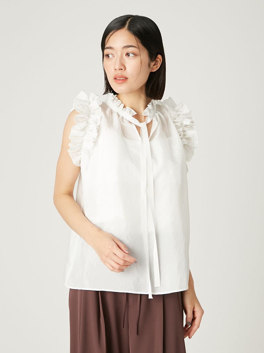 FRAY I.D「2wayギャザーフリルブラウス」|シャツ・ブラウス|