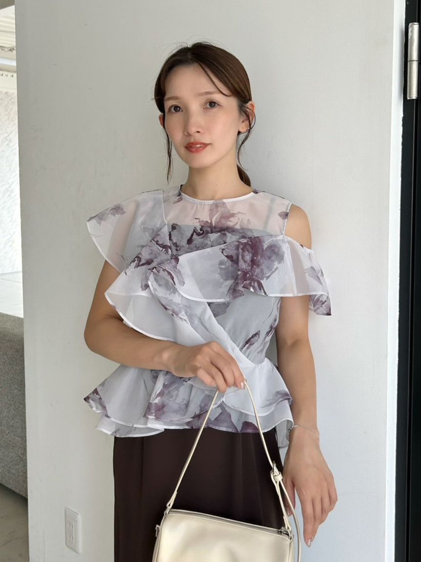 FRAY I.D「ラッフルブラウスセットドレス」|ドレス|