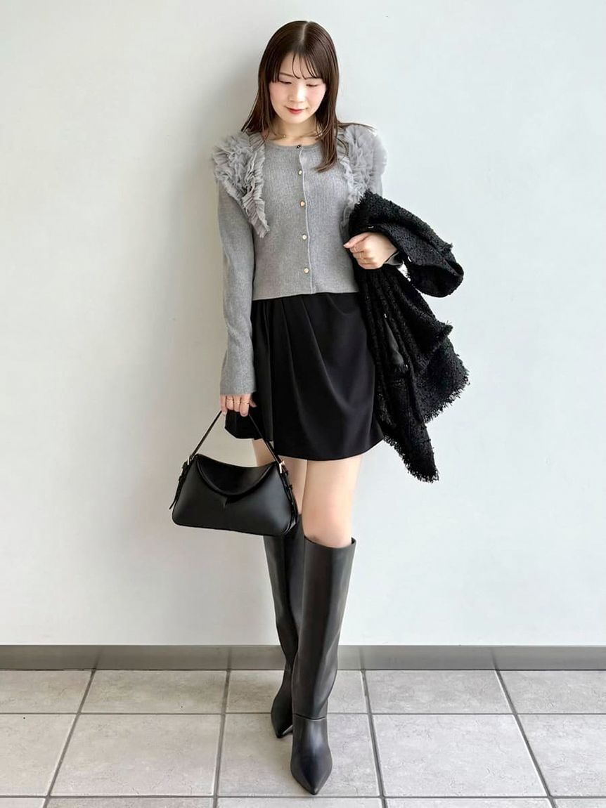 FRAY I.D「ドレープミニラップスカート」|スカート|