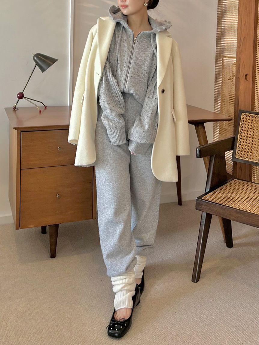 LILY BROWN「ニットリラックスパンツ」|チノ|