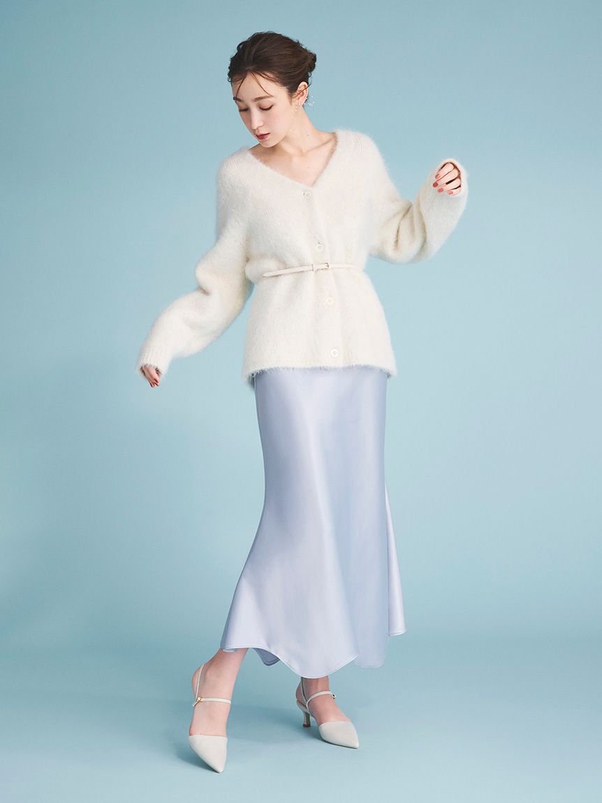 CELFORD「スパークルミディ丈カーディガン」|カーディガン|