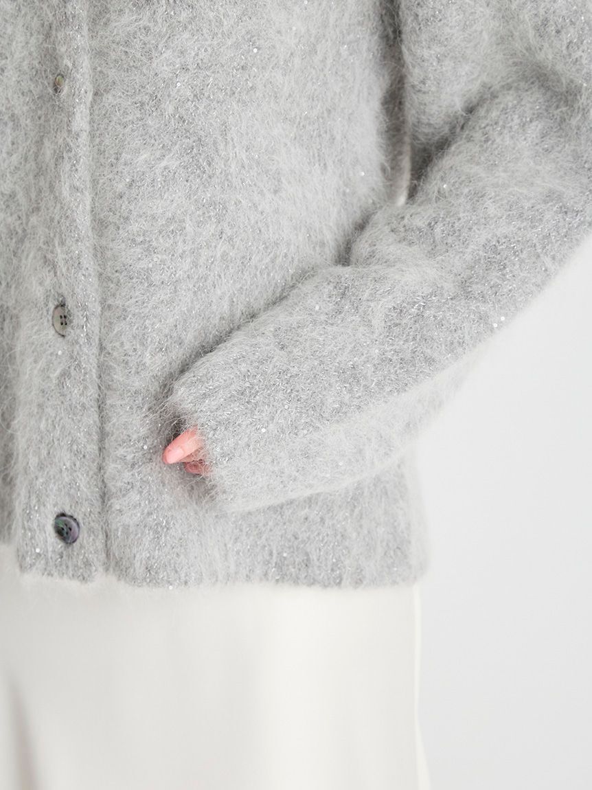 CELFORD「スパークルミディ丈カーディガン」|カーディガン|