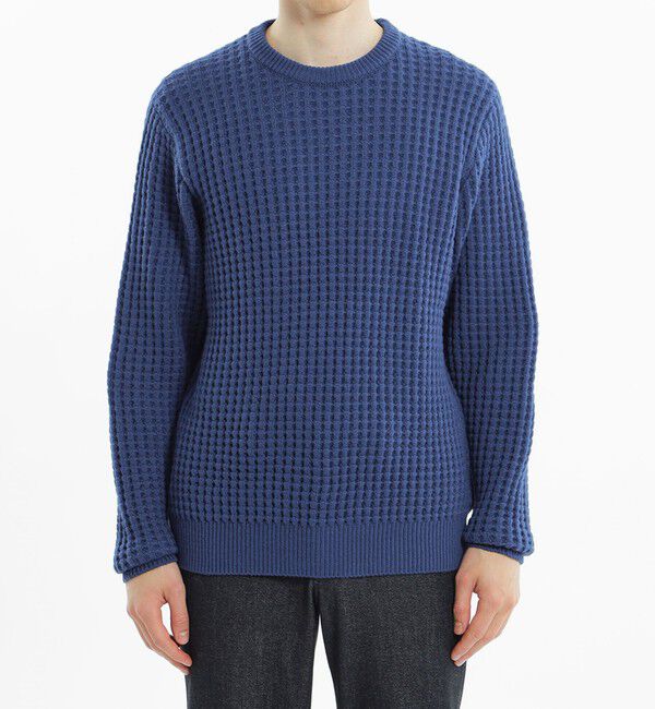 MACKINTOSH PHILOSOPHY「ビッグワッフル クルーネックニット」|ニット・セーター|