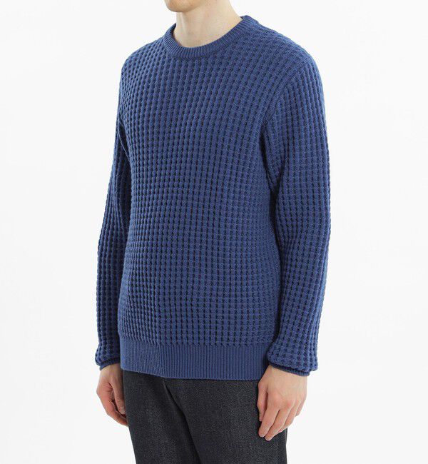MACKINTOSH PHILOSOPHY「ビッグワッフル クルーネックニット」|ニット・セーター|