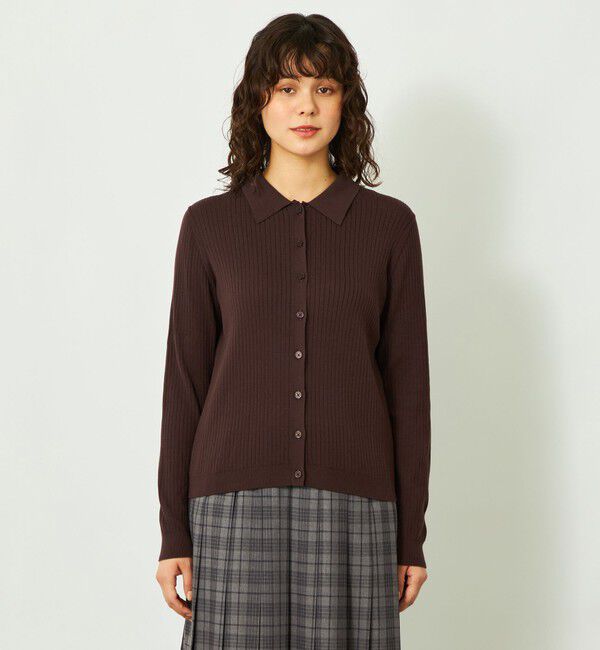 MACKINTOSH PHILOSOPHY「GREY LABEL 衿付ニットカーディガン」|ニット・セーター|