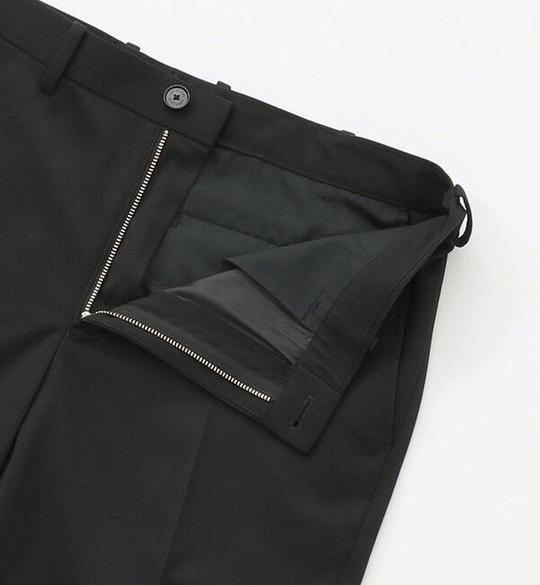  「シンセティックレザーコンビ スリムスラックス」|スラックス|