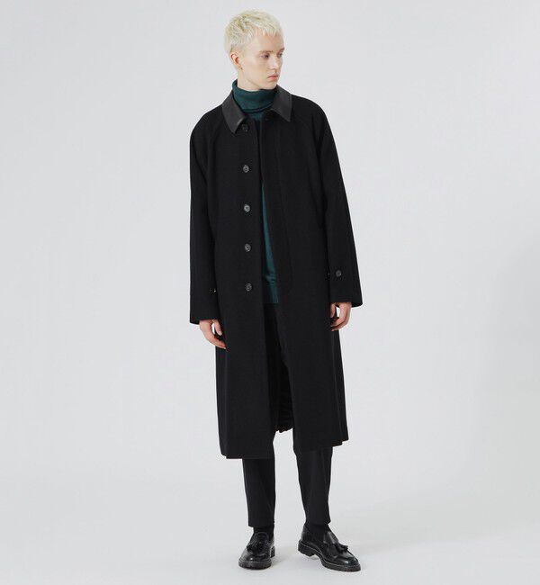  「ベルテッド ステンカラーウールコート」|その他|