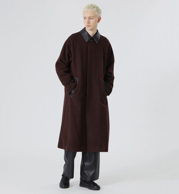  「ベルテッド ステンカラーウールコート」|その他|