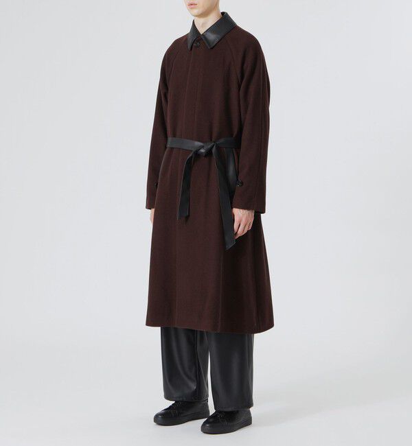  「ベルテッド ステンカラーウールコート」|その他|